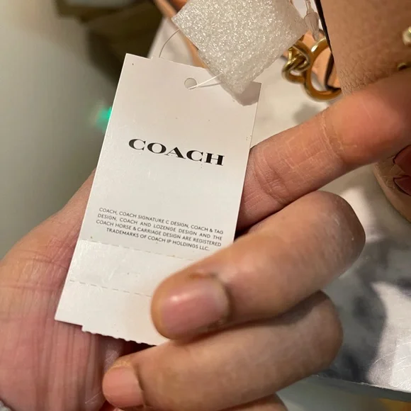 Coach Pink Crossbody Bag with Floral Accents - Picture 4 of 9